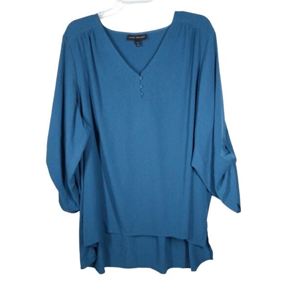 Lane Bryant V Neck Flowy Blouse size 20 - Picture 1 of 6